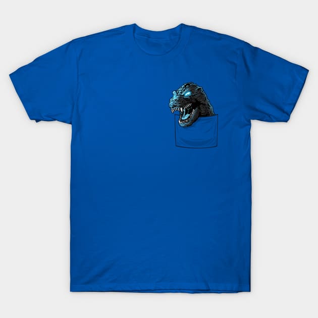 Pocket kaiju T-Shirt by albertocubatas